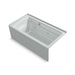 KOHLER K-1122-XGHRA Archer 60" x 32" alcove Heated BubbleMassage air bath and whirlpool, right drain