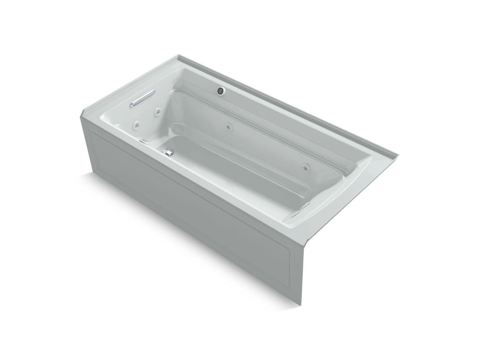 KOHLER K-1124-XGHLA Archer 72" x 36" alcove Heated BubbleMassage air bath and whirlpool, left drain
