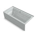 KOHLER K-1949-XGHRA Archer 66" x 32" alcove Heated BubbleMassage air bath and whirlpool, right drain
