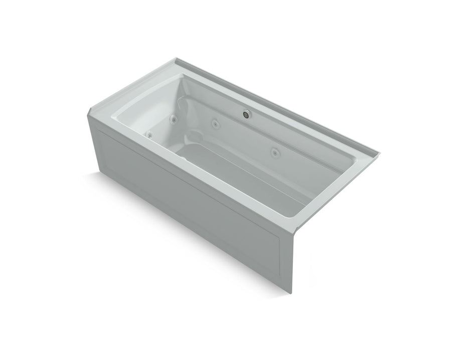 KOHLER K-1949-XGHRA Archer 66" x 32" alcove Heated BubbleMassage air bath and whirlpool, right drain