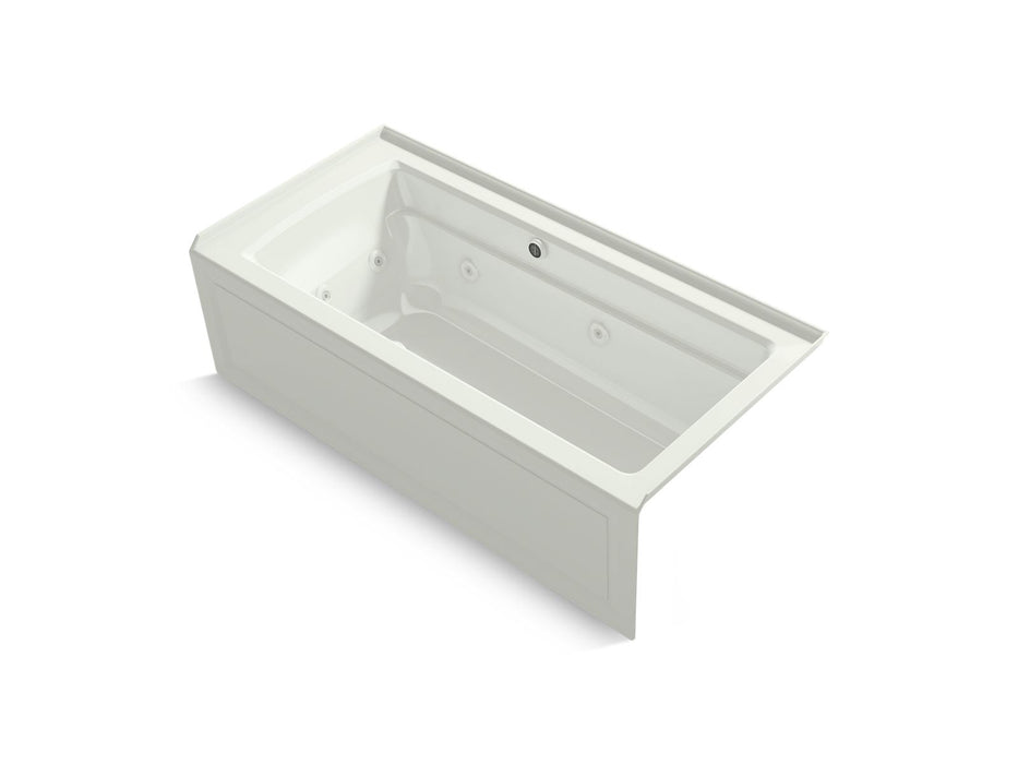KOHLER K-1949-XGHRA Archer 66" x 32" alcove Heated BubbleMassage air bath and whirlpool, right drain