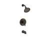 KOHLER K-TS395-4SG Devonshire Rite-Temp bath and shower trim kit, 1.75 gpm, slip-fit spout