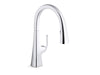 KOHLER K-22062 Graze Pull-down kitchen sink faucet with three-function sprayhead