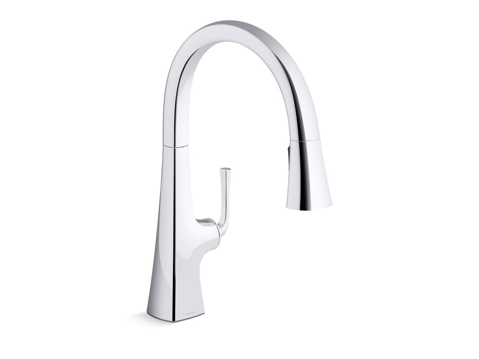KOHLER K-22062 Graze Pull-down kitchen sink faucet with three-function sprayhead