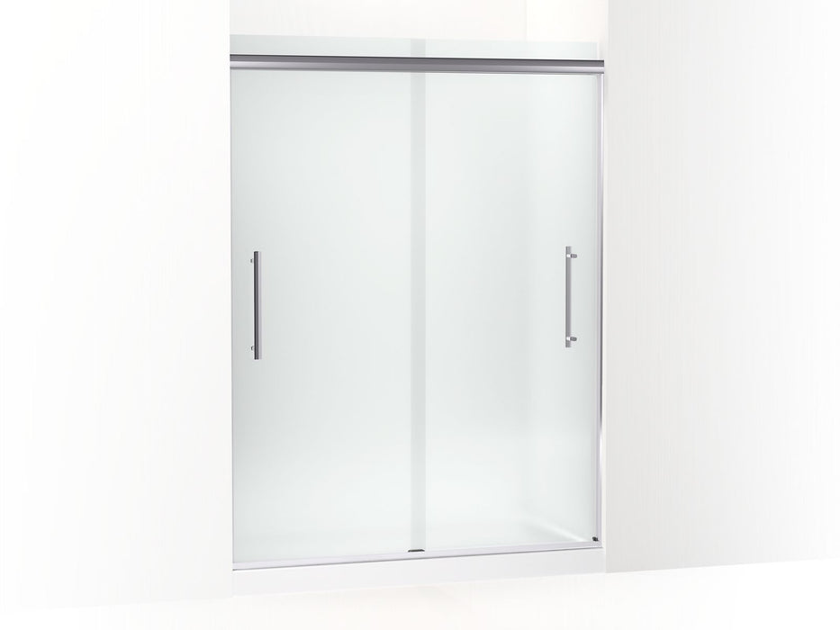 KOHLER K-707600-8D3 Pleat Frameless sliding shower door, 79-1/16" H x 54-5/8 - 59-5/8" W, with 5/16" thick Frosted glass