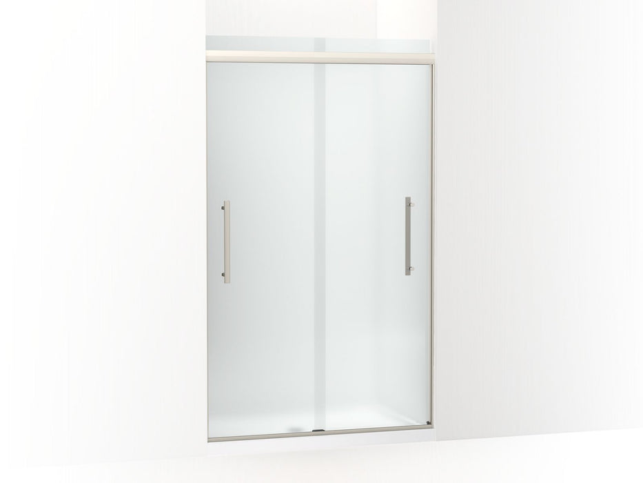 KOHLER K-707601-8D3 Pleat Frameless sliding shower door, 79-1/16" H x 44-5/8 - 47-5/8" W, with 5/16" thick Frosted glass
