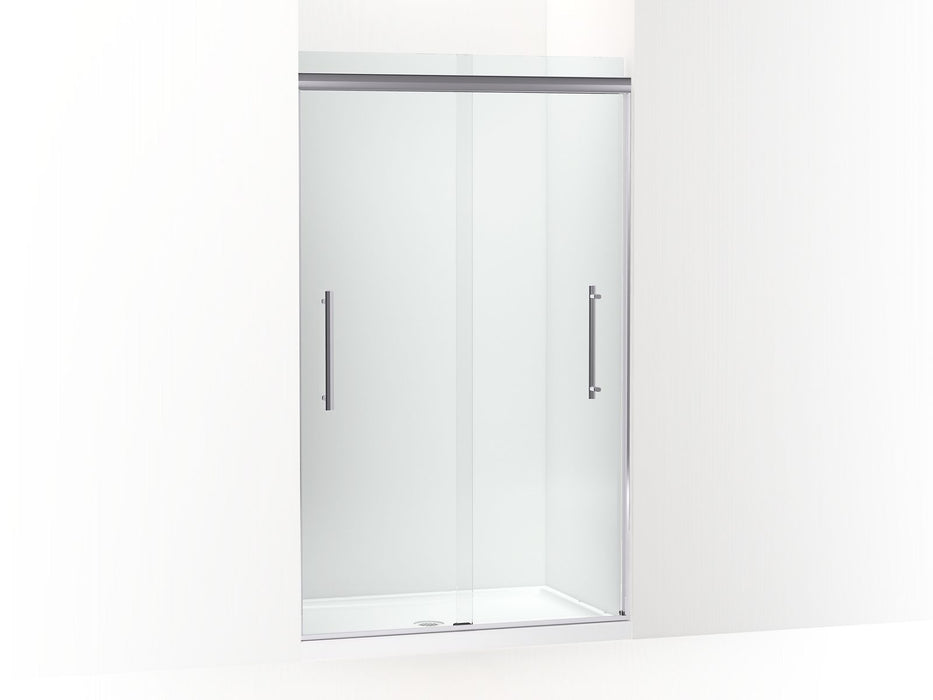 KOHLER K-707601-8L Pleat Frameless sliding shower door, 79-1/16" H x 44-5/8 - 47-5/8" W, with 5/16" thick Crystal Clear glass