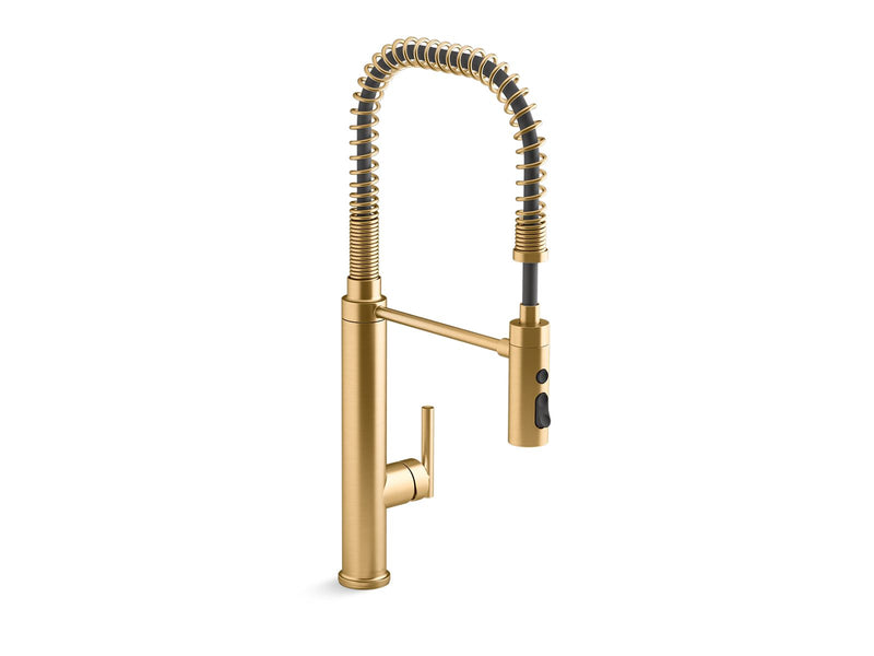 KOHLER K-24982 Purist Semi-professional kitchen sink faucet with three-function sprayhead
