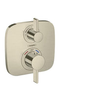 Load image into Gallery viewer, Hansgrohe 15707821 Soft Cube Thermostatic Trim with Volume Control in Brushed Nickel
