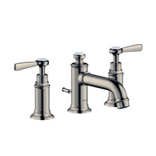 Load image into Gallery viewer, Axor 16535821 Montreux 1.2 GPM Widespread Bathroom Faucet with Pop-Up Drain in Brushed Nickel
