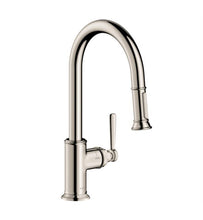 Load image into Gallery viewer, Axor 16581001 Montreux 2-Spray High Arc Kitchen Faucet Pull-Down 1.75 GPM in Chrome
