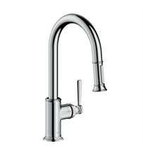 Load image into Gallery viewer, Axor 16581831 Montreux 2-Spray High Arc Kitchen Faucet Pull-Down 1.75 GPM in Polished Nickel
