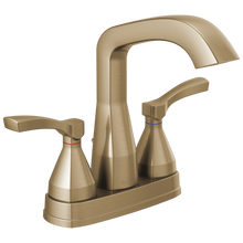 Load image into Gallery viewer, Delta 25776-MPU-DST Stryke 1.2 GPM Center Set Bathroom Faucet with Lever Handles and Pop-Up Drain Assembly
