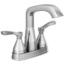 Load image into Gallery viewer, Delta 25776-MPU-DST Stryke 1.2 GPM Center Set Bathroom Faucet with Lever Handles and Pop-Up Drain Assembly
