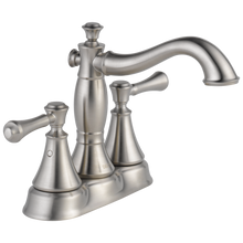 Load image into Gallery viewer, Delta 2597LF-MPU Cassidy Two Handle Centerset Lavatory Faucet - Metal Pop-up
