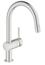 Load image into Gallery viewer, Grohe 31378 Minta Pull-Down High-Arc Kitchen Faucet with 2-Function Locking Sprayer.
