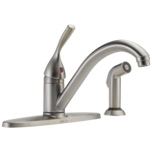 Load image into Gallery viewer, Delta 400-DST Classic Single Handle Kitchen Faucet with Spray
