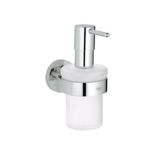 Load image into Gallery viewer, Grohe 40448 Essentials 5 Inch Wall Mount Soap Dispenser with Holder.
