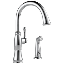 Load image into Gallery viewer, Delta 4297-DST Cassidy Single Handle Kitchen Faucet with Spray
