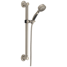 Load image into Gallery viewer, Delta Delta Universal Showering Components: ActivTouch 9-Setting Hand Shower with Traditional Slide Bar / Grab Bar
