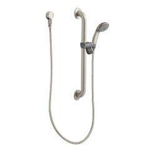 Load image into Gallery viewer, Moen 52224GBM15 Commercial Hand Shower with 24&quot; Slide Bar/Grab Bar in Classic Brushed Nickel
