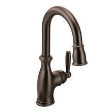Load image into Gallery viewer, Moen 5985 Brantford One Handle High Arc Bar Faucet in Oil Rubbed Bronze

