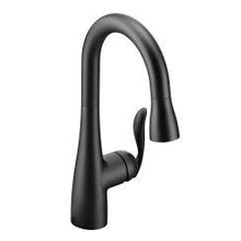 Load image into Gallery viewer, Moen 5995 Arbor One Handle Pulldown Bar Faucet in Matte Black
