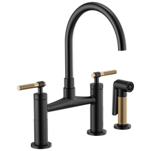 Load image into Gallery viewer, Brizo Brizo Litze: Bridge Faucet with Arc Spout and Knurled Handle
