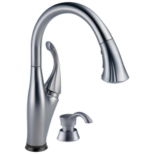 Load image into Gallery viewer, Delta 9192T-SD-DST Addison Single Handle Pull-down Kitchen Faucet with Touch2o Technology and Soap Dispenser
