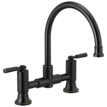 Load image into Gallery viewer, Delta P2923LF Westchester Two Handle Bridge Kitchen Faucet
