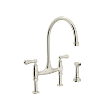 Load image into Gallery viewer, Perrin &amp; Rowe U.4719 Georgian Era Bridge Kitchen Faucet With Side Spray
