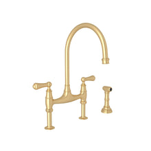 Load image into Gallery viewer, Perrin &amp; Rowe U.4719 Georgian Era Bridge Kitchen Faucet With Side Spray
