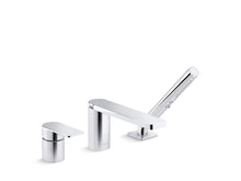 Load image into Gallery viewer, Parallel Deck-mount bath faucet with handshower
