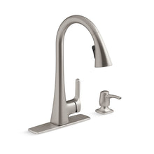 Load image into Gallery viewer, KOHLER K-R22867-SD Maxton Pull-down kitchen faucet with soap/lotion dispenser
