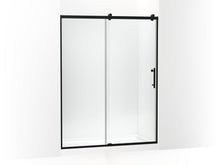 Load image into Gallery viewer, Rely 77&quot; H sliding shower door with 3/8&quot;-thick glass
