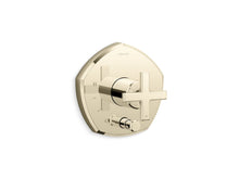 Load image into Gallery viewer, KOHLER K-T27044-3 Occasion Rite-Temp valve trim with push-button diverter and cross handle
