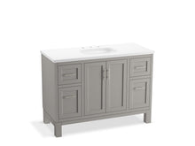 Load image into Gallery viewer, Quo 48&quot; bathroom vanity cabinet with sink and quartz top
