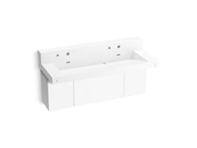 Load image into Gallery viewer, Constellation 60&quot; wall-mount trough lavatory system with backsplash
