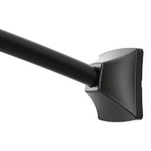 Load image into Gallery viewer, Moen CSR2164 Matte black adjustable curved shower rod
