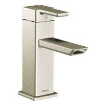 Load image into Gallery viewer, Moen S6700 90 Degree One Handle Low Arc Bathroom Faucet in Brushed Nickel
