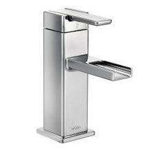 Load image into Gallery viewer, Moen S6705 90 - Degree Single Hole Handle Mid - Arc Lavatory Faucet in Chrome
