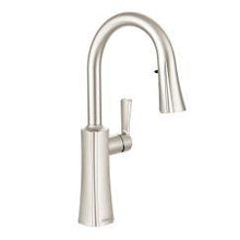 Load image into Gallery viewer, Moen S72608 Etch chrome One Handle Pulldown Kitchen Faucet in Spot Resist Stainless
