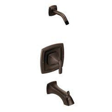 Load image into Gallery viewer, Moen T2693NH Voss One Handle Tub and Shower Trim Kit Less Showerhead in Oil Rubbed Bronze
