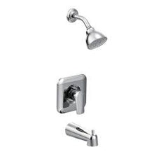Load image into Gallery viewer, Moen T2813EP Rizon Single Handle 1-Spray PosiTemp Tub and Shower Faucet Eco-Performance Trim in Chrome
