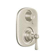 Load image into Gallery viewer, Moen T4111 Kingsley Double Handle Moentrol Pressure Balanced with Volume Control and Integrated Diverter Valve Trim in Brushed Nickel
