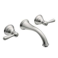 Load image into Gallery viewer, Moen T6107 Kingsley Wall Mount Two Handle Low-Arc Bathroom Faucet Trim Kit in Chrome
