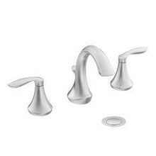 Load image into Gallery viewer, Moen T6420 Eva 8&quot; Widespread Two Handle Bathroom Faucet Trim Kit with Valve in Chrome
