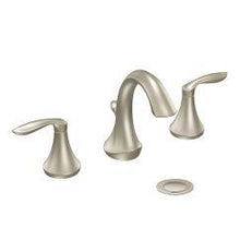 Load image into Gallery viewer, Moen T6420 Eva 8&quot; Widespread Two Handle Bathroom Faucet Trim Kit with Valve in Brushed Nickel
