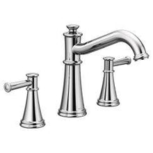 Load image into Gallery viewer, Moen T9023 Belfield Two Handle Non Diverter Roman Tub Faucet in Chrome
