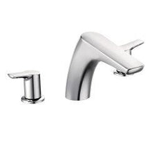 Load image into Gallery viewer, Moen T986 Method Two Handle Low Arc Roman Tub Faucet in Chrome
